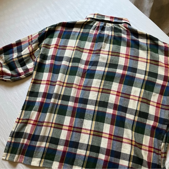 The GREAT. Plaid Boxy Fit Flannel Top - Picture 7 of 7